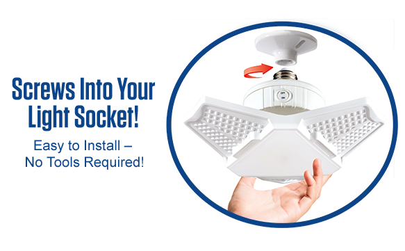 Screws into your light socket