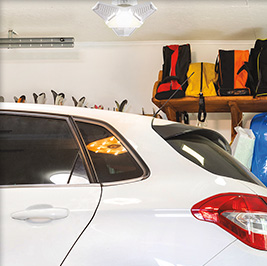 Beyond Bright® Lightwave lighting up a garage
